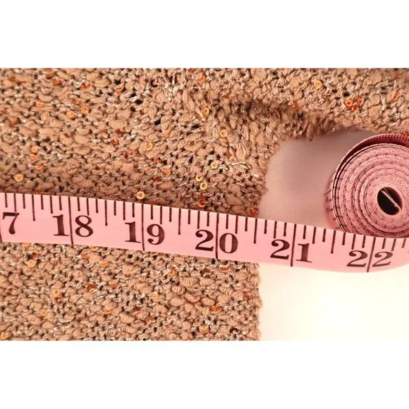 ALFANI by women's Sequin Knit Sweater with Pleated Sheer Hem‎ Size P/XL - Picture 14 of 16